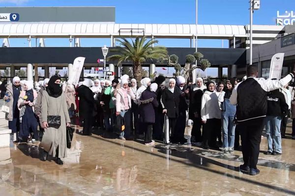 طلاب مدارس من مختلف المحافظات يتوافدون إلى معرض دمشق الدولي للكتاب