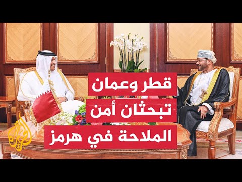 رئيس مجلس الوزراء وزير الخارجية القطري يبحث مع وزير الخارجية العماني أمن الملاحة في مضيق هرمز