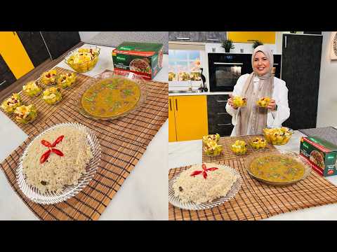العزومة مع الشيف فاطمة أبو حاتي | كفتة بالمشروم - أرز بسمتي أبيض