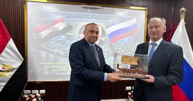 مساعد رئيس روسيا يتفقد مركز الحد من المخاطر البحرية بالإسكندرية