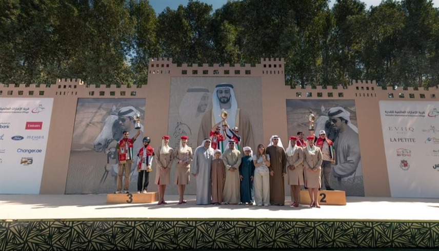 الفارس عبدالله أحمد بطلاً لسباق كأس زايد بن منصور بن زايد للقدرة