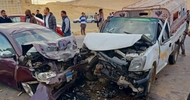 إصابة شخصين إثر انقلاب سيارة فى الرياح الناصرى بالمنوفية