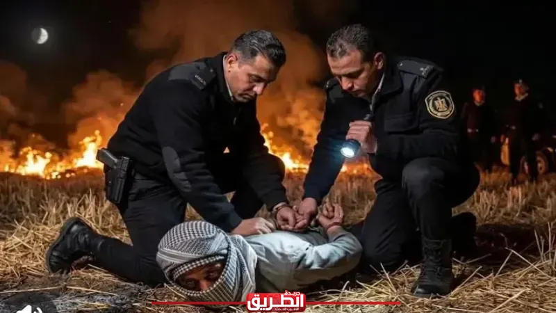 مباحث سنورس تكشف واقعة حرق محصول 15 فدان قمح وتضبط الجاني