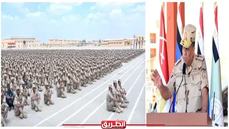 وزير الدفاع والإنتاج الحربى يتفقد إحدى وحدات التدريب الأساسى بالقوات المسلحة