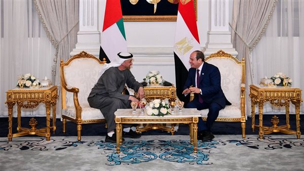 السيسي يؤكد لـ محمد بن زايد إدانته للاعتداءات الإيرانية وتضامن مصر مع الإمارات
