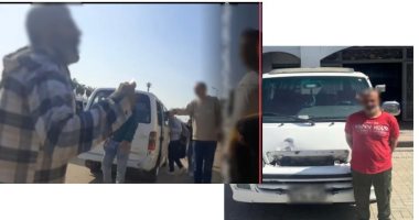 «سنجة» فى وجه الركاب.. سقوط سائق ميكروباص «بلطجى» هدد المواطنين بسلاح أبيض