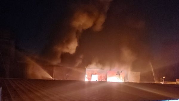 حريق هائل بمصنع غزل بقرية الناصرية في الغربية (صور)