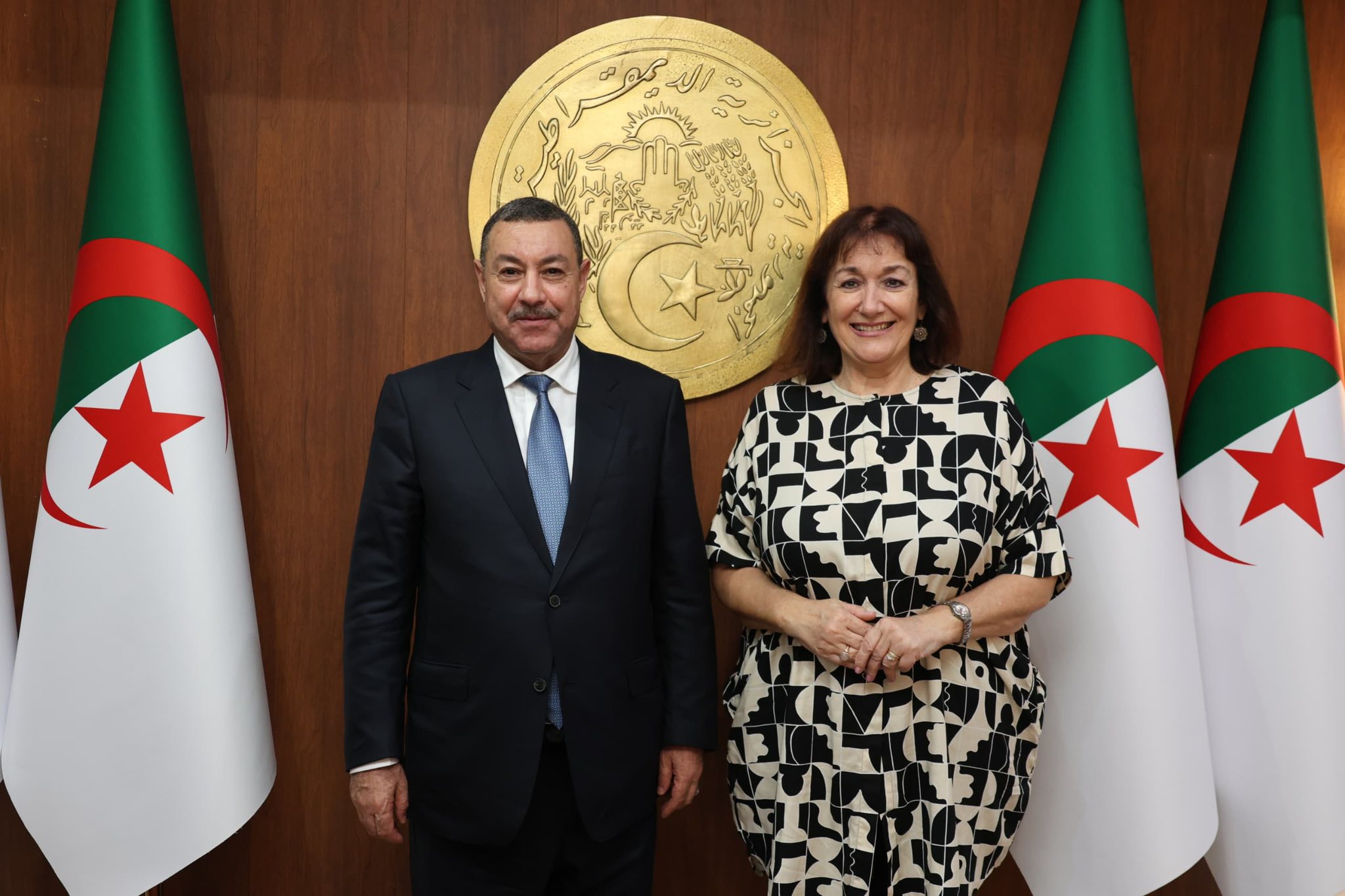 وزير الداخلية و الجماعات المحلية والنقل يستقبل المفوضة الأوروبية لشؤون المتوسط