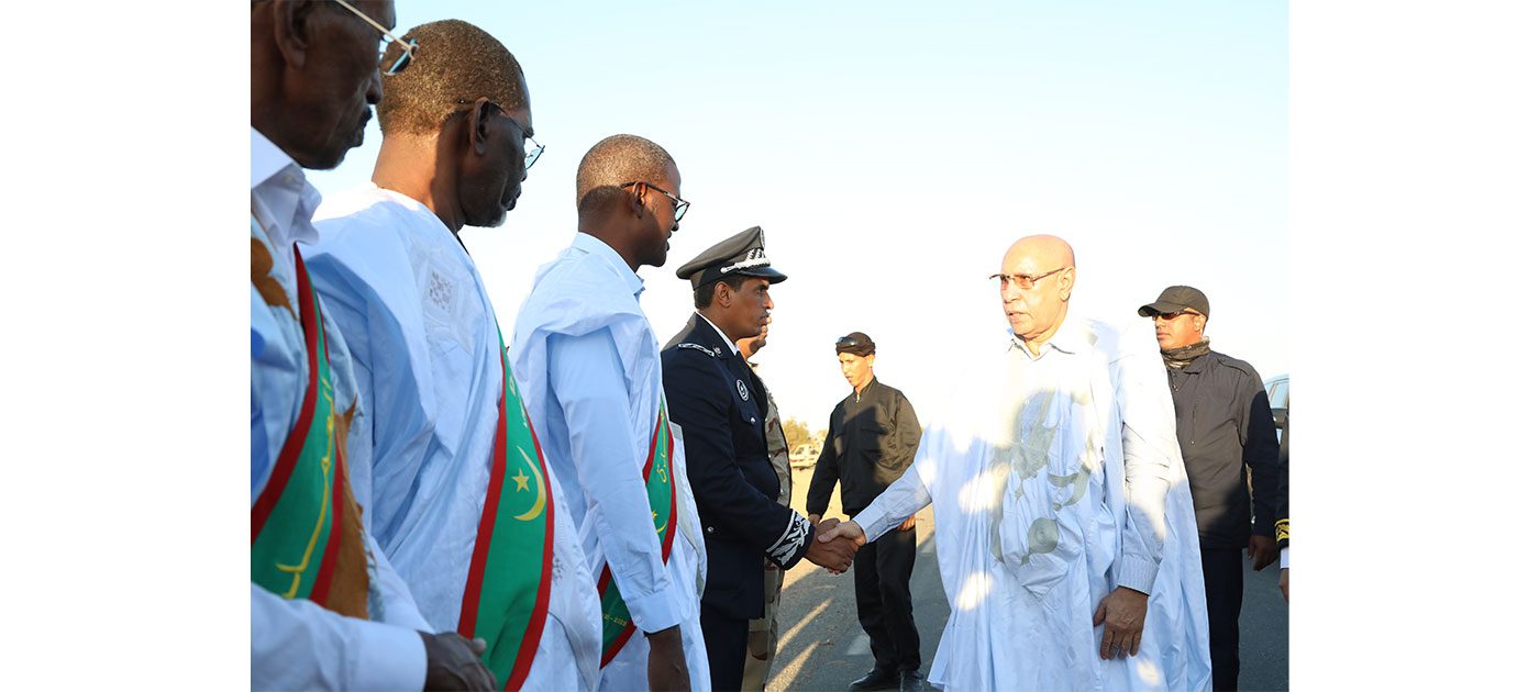 رئيس الجمهورية يصل إلى مدينة لكصيبه