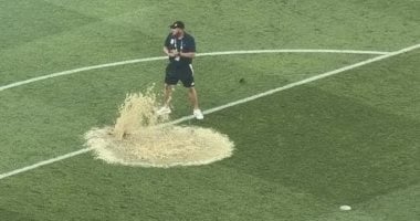 انفجار غير مألوف بين شوطي مباراة العراق والنرويج فى كأس العالم