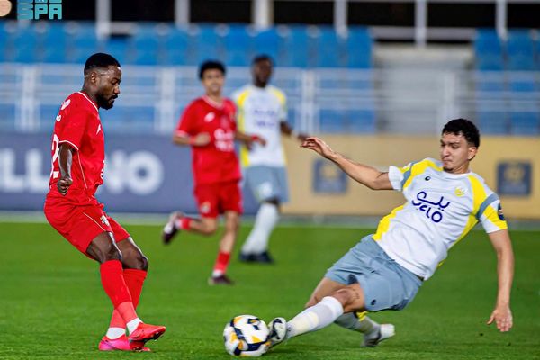 الوحدة يتجاوز الجبيل بثنائية نظيفة
