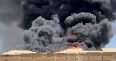 نشوب حريق فى شونة كتان بقرية شبرا ملس والحماية المدنية تحاوط النيران