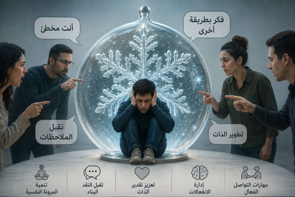 "ندفة الثلج" سلوك نفسي يعكس ضعف التكيف مع النقد