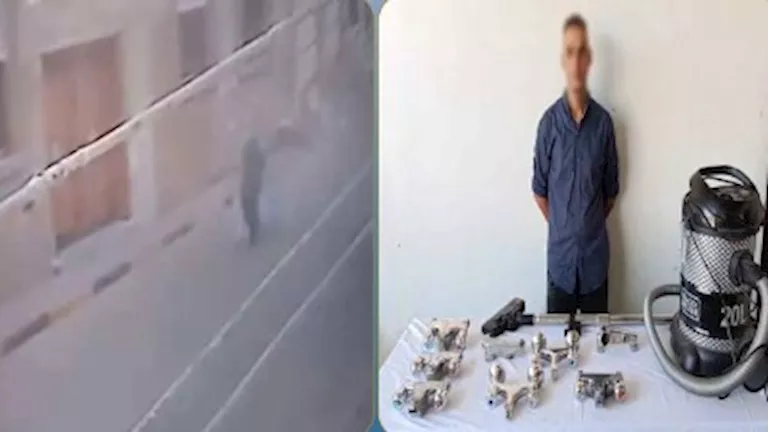 8 خلاطات ومكنسة كهربائية.. فيديو يكشف جريمة لص مسجد بالمنوفية