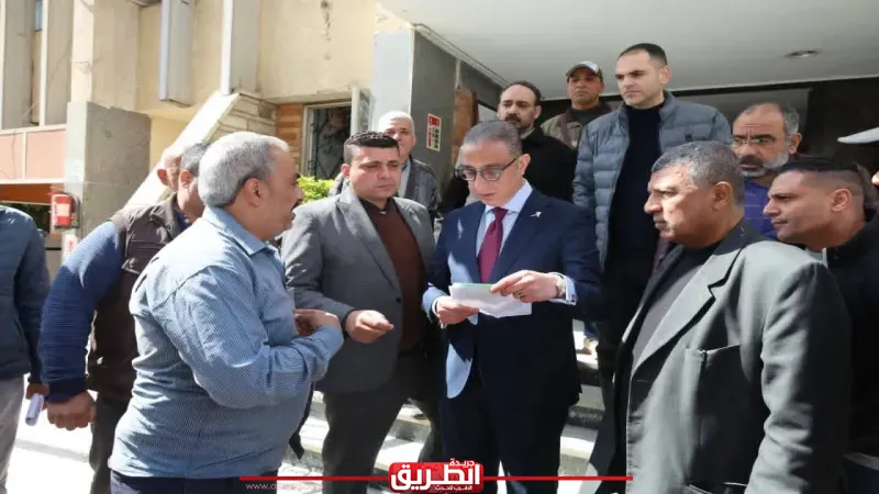 محافظ الجيزة يتفقد هيئة النظافة والتجميل