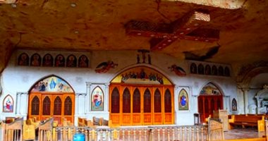 معلومات عن الكنيسة الكبرى بدير سمعان الخراز بعد استقبالها الأقباط فى أحد الزعف