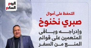 النيابة تأمر بالتحفظ على أموال صبري نخنوخ