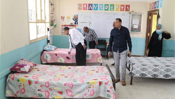 تجهيز 12 استراحة للمنتدبين لأعمال امتحانات الدبلومات الفنية بالوادي الجديد