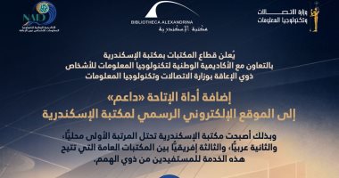 مكتبة الإسكندرية تضيف أداة الإتاحة "داعم" لذوي الهمم إلى موقعها الإلكتروني