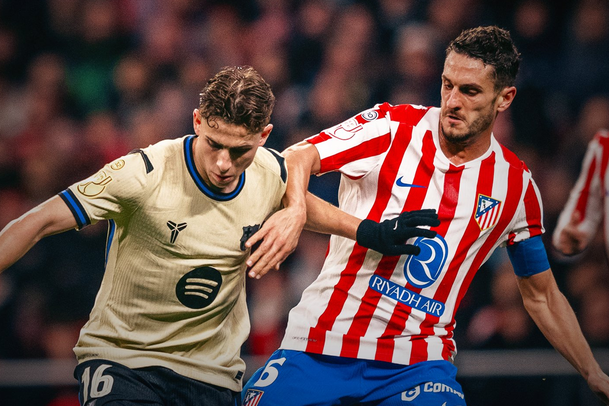 أتلتيكو مدريد يهزم برشلونة برباعية نظيفة في ذهاب نصف نهائي كأس الملك