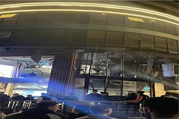 إخماد حريق في مول تجارى بدمياط نتج عن انفجار أنبوبة غاز «هيليوم»