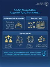 التربية تستعد لإطلاق المرحلة الرابعة من برنامج الترقي للوظائف الإشرافية التعليمية