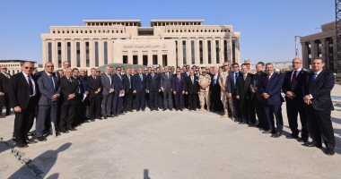 وزير العدل يتفقد مدينة العدالة برفقة مجلس القضاء الأعلى.. يؤكد