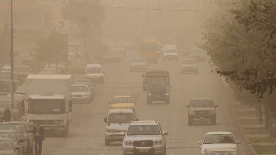 "الأرصاد": ارتفاع تركيزات الغبار في الشمال والوسط وانحساره صباح غد