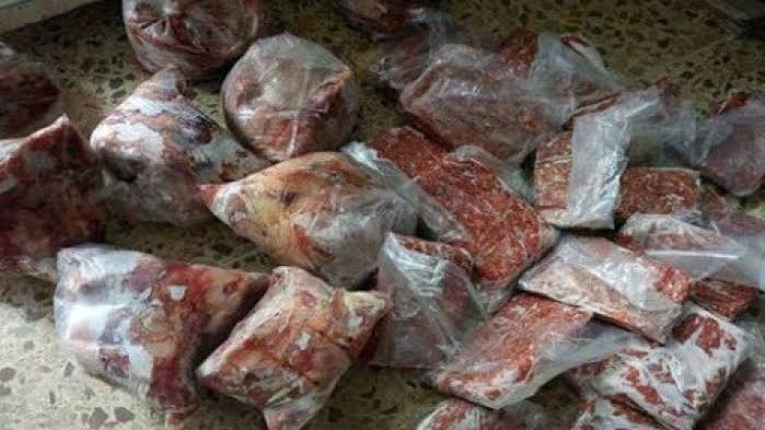 ضبط 355 كيلو لحوم ودواجن غير صالحة للاستهلاك ومجهولة البيانات بالغربية