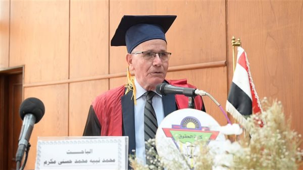 بطل بحرب أكتوبر يناقش رسالة دكتوراه بحضور محافظ الغربية ورئيس جامعة طنطا (صور)