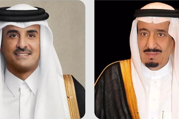 القيادة القطرية تهنئ خادم الحرمين الشريفين بمناسبة ذكرى يوم التأسيس