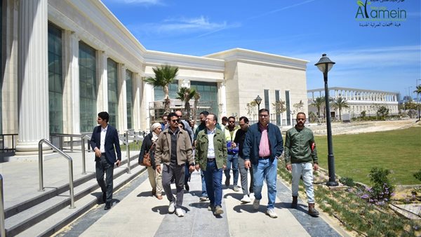 وفد من الخارجية يتفقد اللمسات النهائية لمركز المؤتمرات والمعارض الدولي بالعلمين الجديدة
