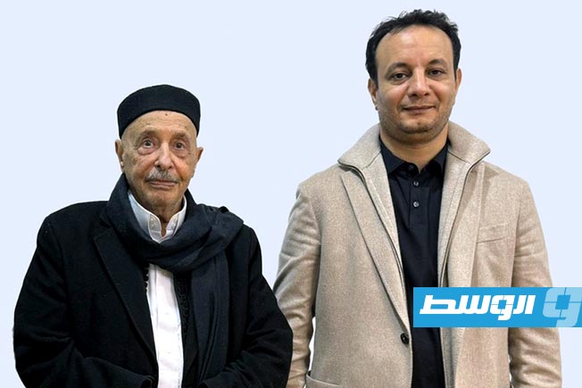 بلقاسم حفتر يستعرض مع عقيلة نسب إنجاز مشاريع إعادة الإعمار