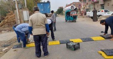 الداخلية تستجيب لاستغاثة أهالى دمياط وتنشئ مطبات صناعية للحد من الحوادث