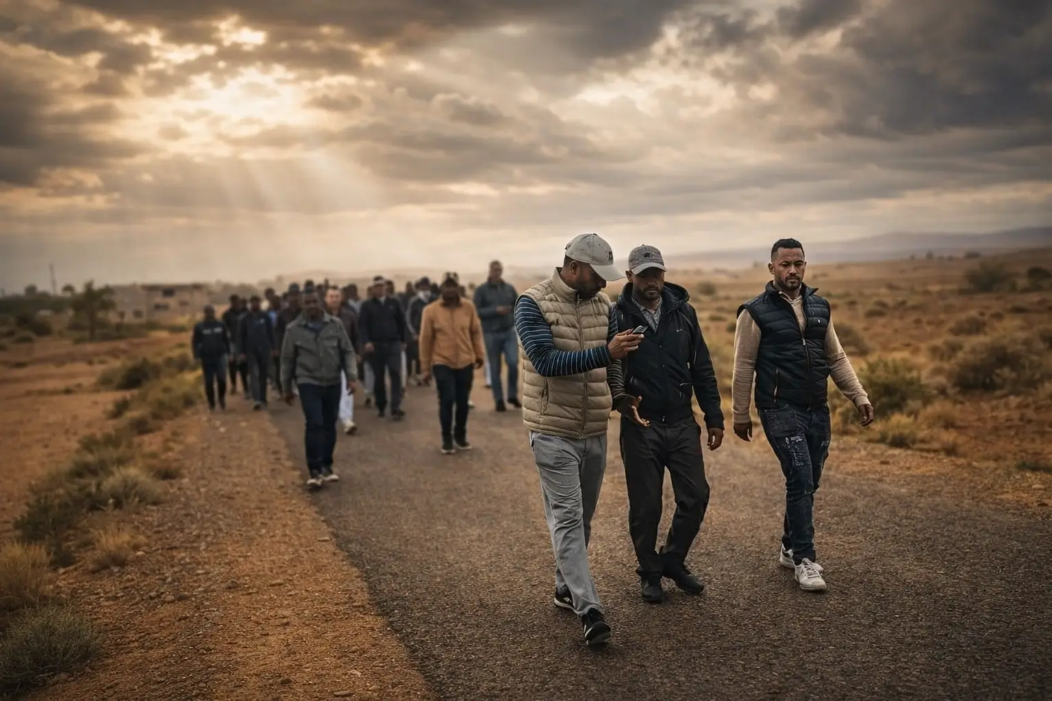 ساكنة غريس السفلي تحتج للمطالبة بتبسيط مساطر البناء بالعالم القروي