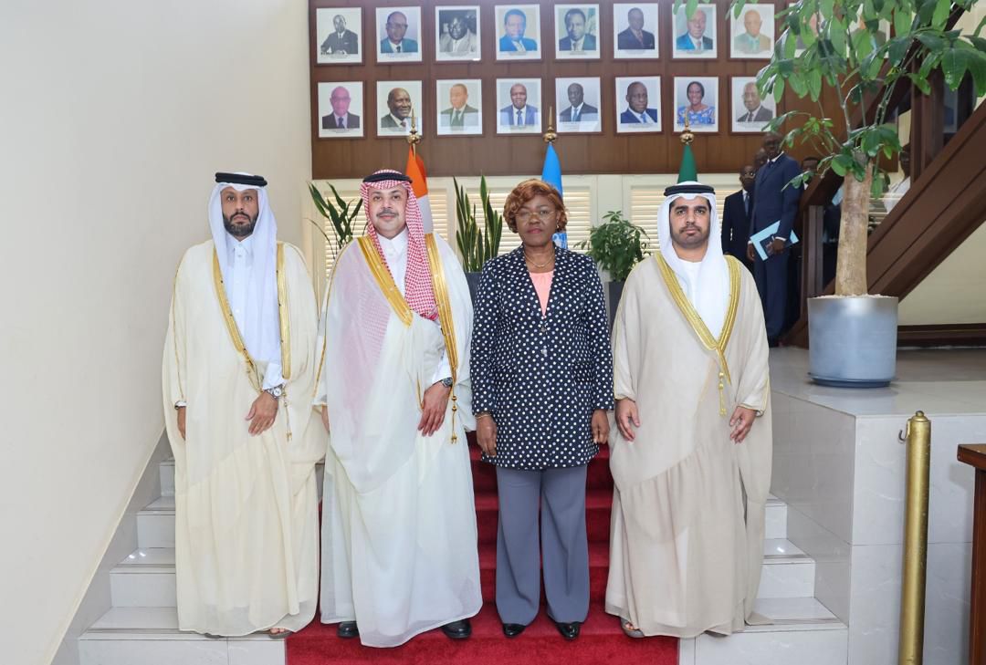‫ سفير دولة قطر يشارك في اجتماع وزيرة الشؤون الخارجية في كوت ديفوار مع سفراء دول مجلس التعاون