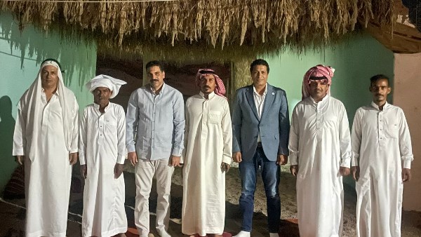 الجبهة الوطنية بدهب يوزع لحوم الأضاحي على الأسر في وادي مجيرح