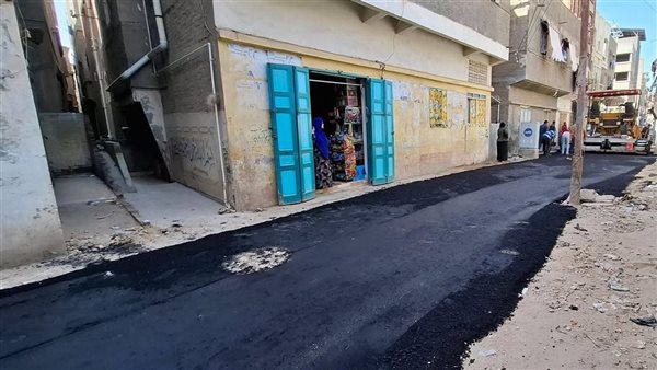 رصف وتطوير شوارع عزبة البرج بدمياط (صور)