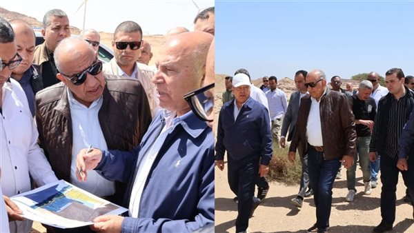 وزيرا الكهرباء والنقل يتفقدان مشروعات طاقة رياح بمنطقة جبل الجلالة