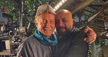 هتوحشني يا أبو شداد.. حاتم صلاح يودع عبد العزيز مخيون بكلمات مؤثرة