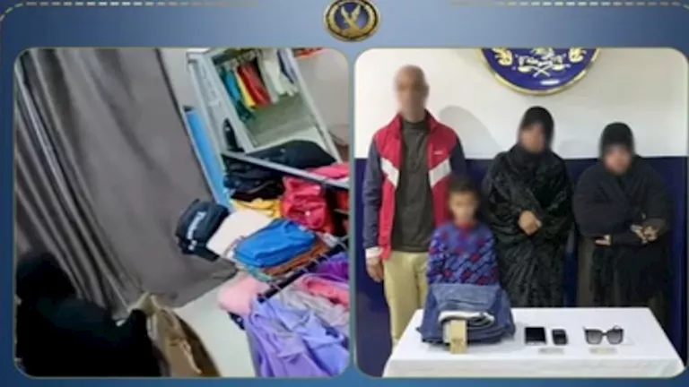 ضبط 3 أشخاص وطفل سرقوا محل ملابس بدمياط