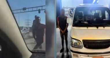 ضبط سائق ميكروباص صدم سيارة وحاول التعدي على أسرة بالإسكندرية