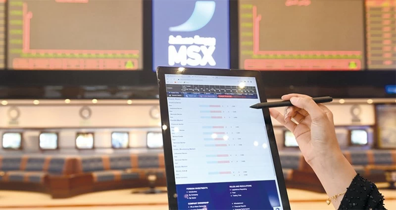تداولات مؤشر بورصة مسقط تتجاوز 65 مليون ريال عماني