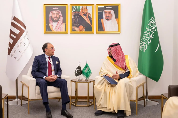 الإبراهيم يبحث سبل التعاون الاقتصادي مع وزير المالية الباكستاني