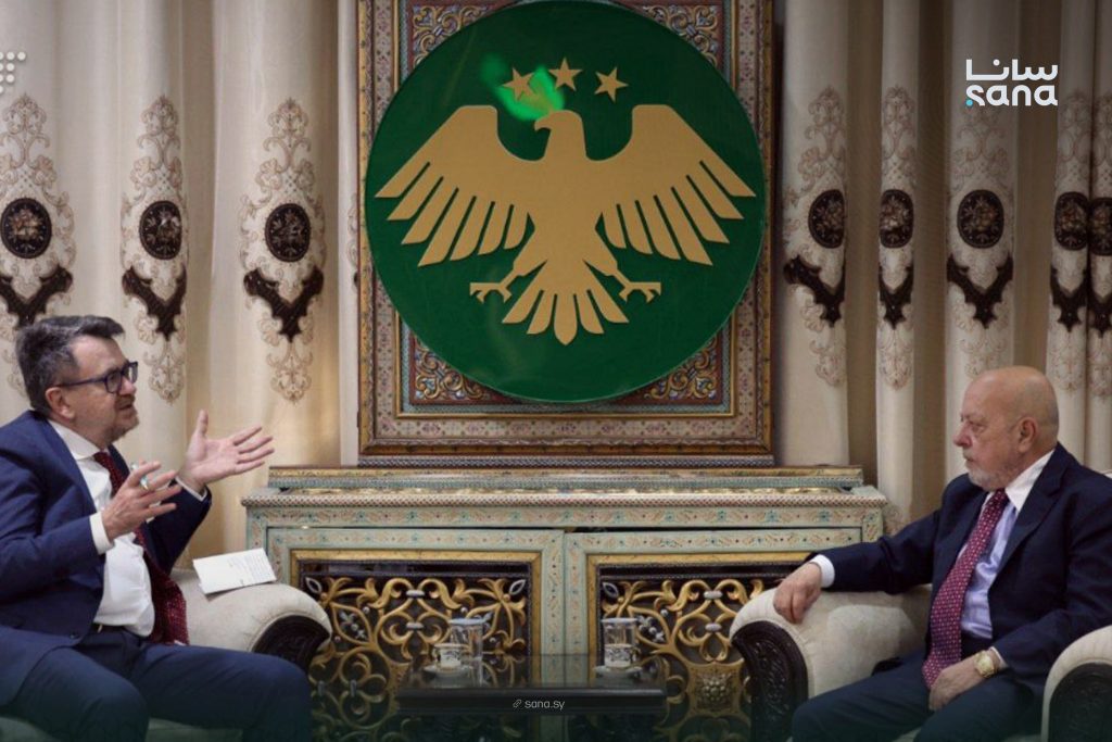 وزير الاقتصاد السوري يبحث مع السفير الإيطالي تأسيس مجلس أعمال مشترك