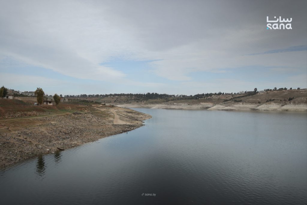 الهطولات المطرية الغزيرة ترفع مخزون سد الرستن بحماة إلى 73 مليون متر مكعب