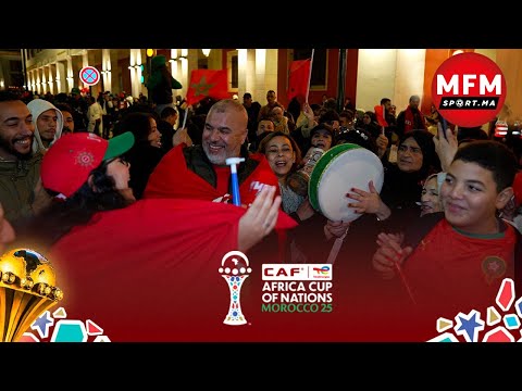 من قلب  الرباط… العبوبي يوثق جنون الفرح بعد انتصار المغرب على نيجيريا!