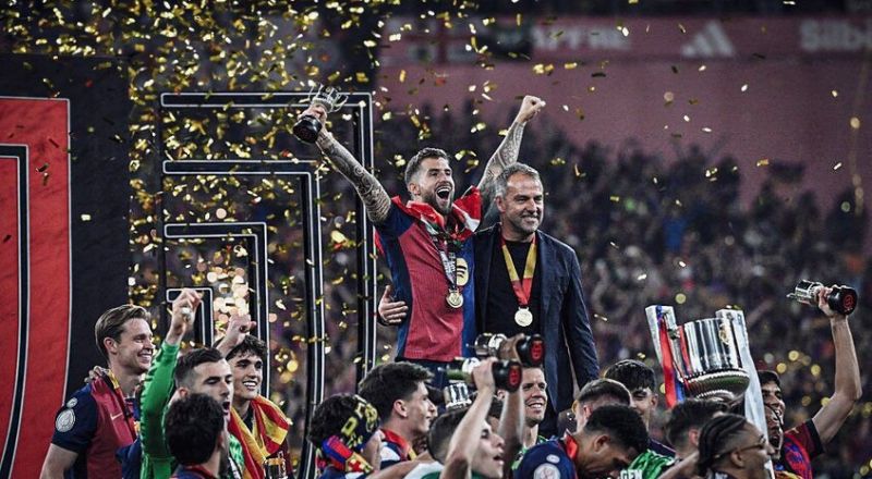 ماذا قال هانز فليك عقب تتويج برشلونة بكأس ملك إسبانيا؟